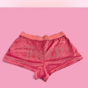 Juicy Couture Coral Velour Shorts